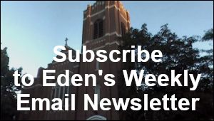 Subscribe to Eden's Weekly Email Newsletter Button