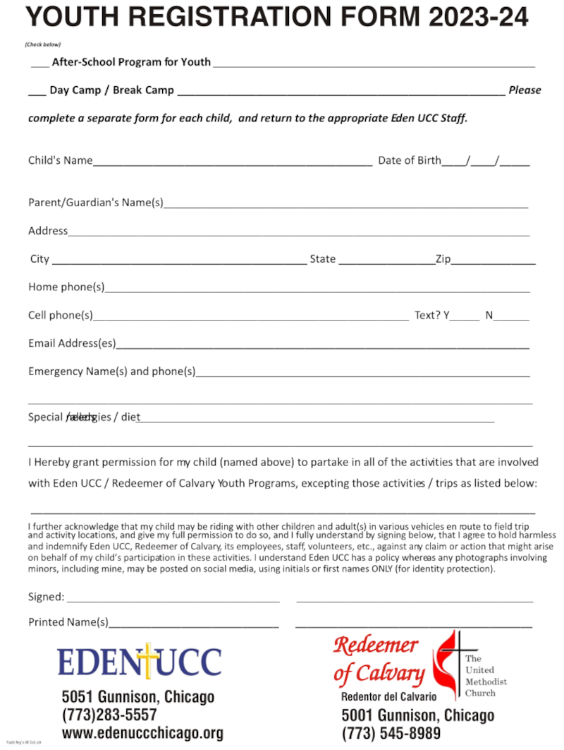 R-Space Registration form
